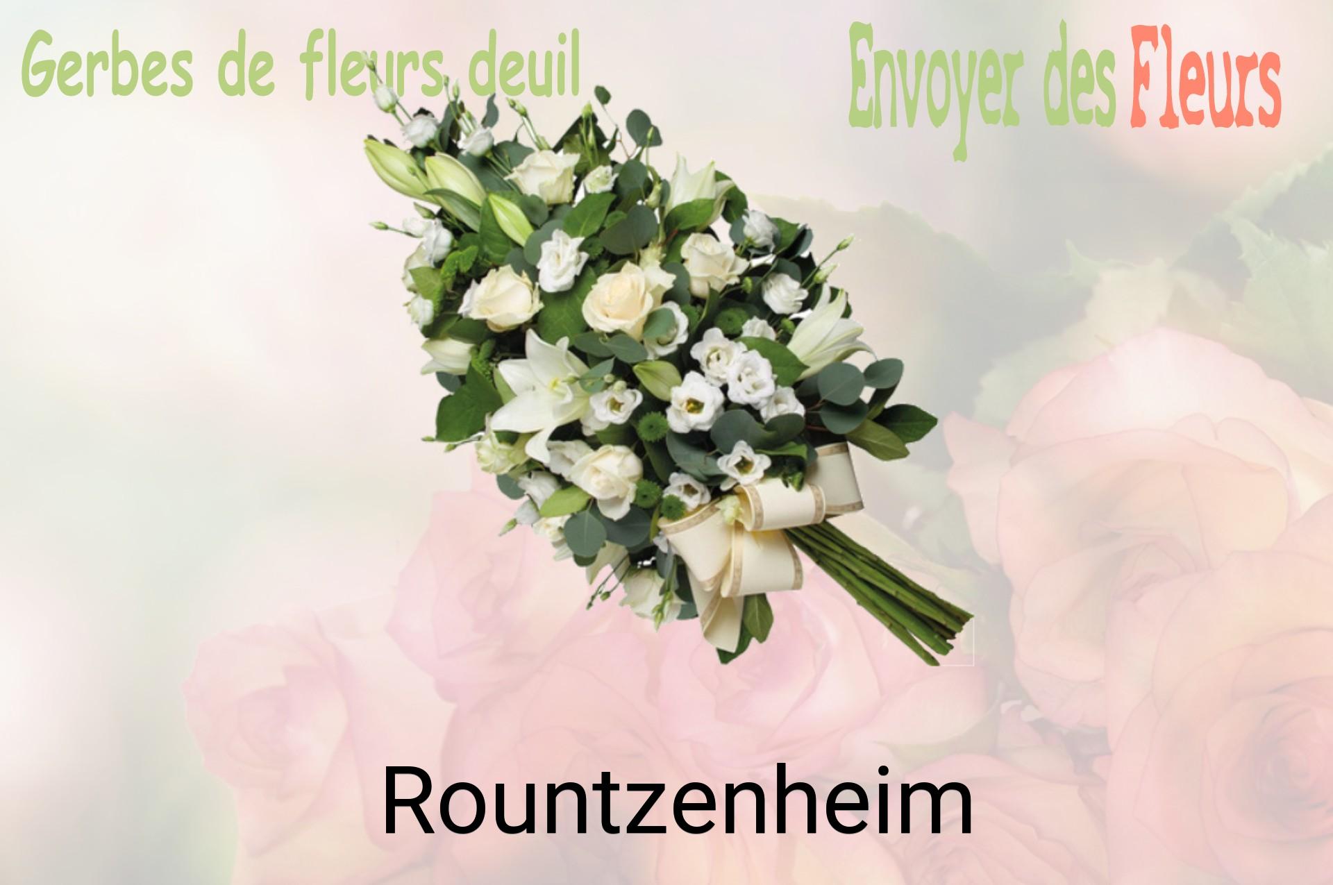 Gerbe de fleurs de deuil livrée à Rountzenheim